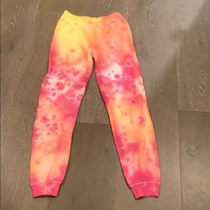 Tie-dye sweatpants.